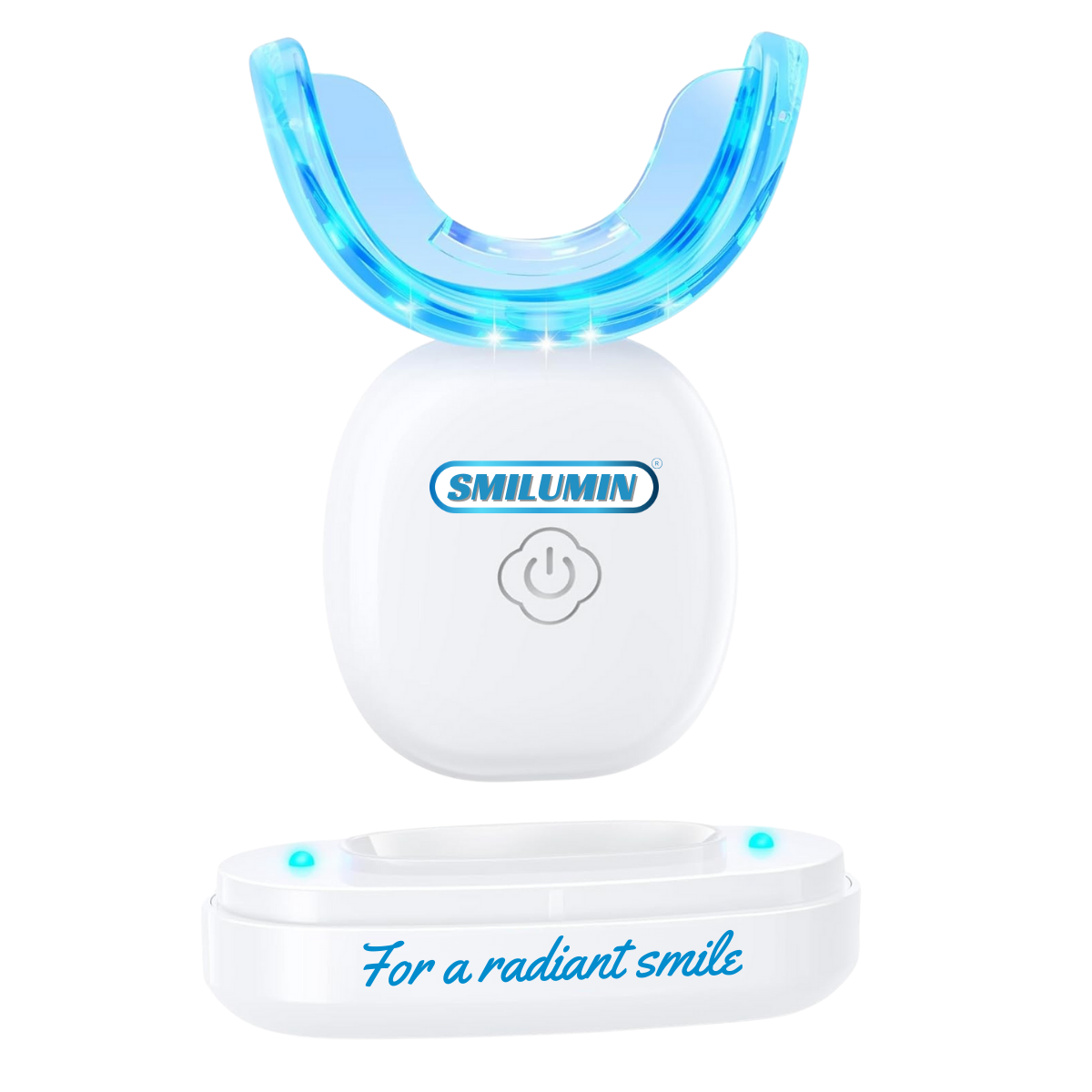 Smilumin – dantų balinimo rinkinys su juostelėmis ir LED lempa
