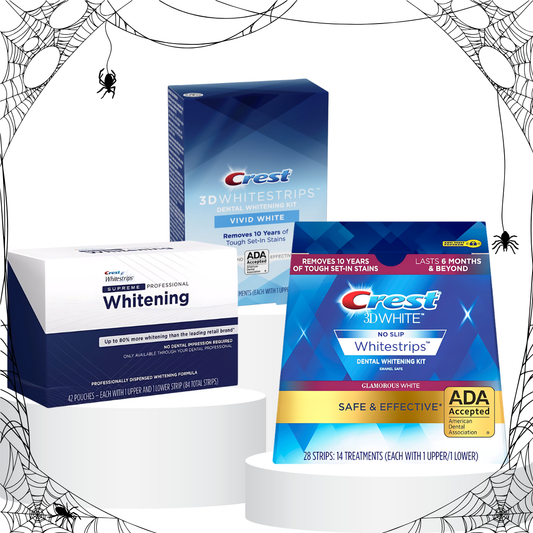 Crest 3D Whitestrips – Súprava na bielenie zubov: Supreme, Glamorous White a Vivid White