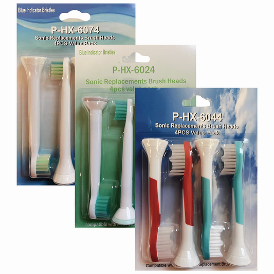 12 keičiamų galvučių rinkinys „Philips Sonicare“ dantų šepetėliams – P-HX-6044/P-HX-6074/P-HX-6024